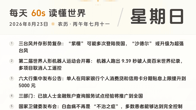 60S读懂世界 · 2026-08-23