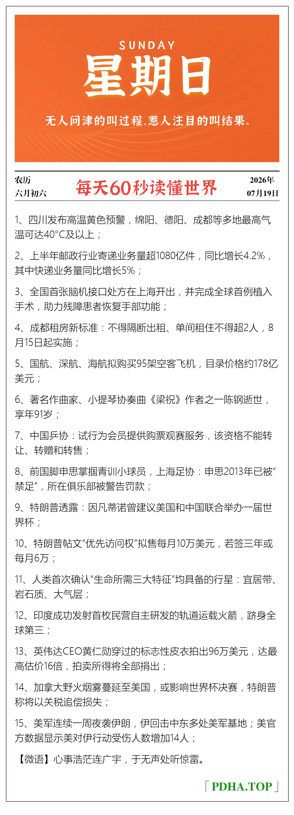 每日60s资讯图