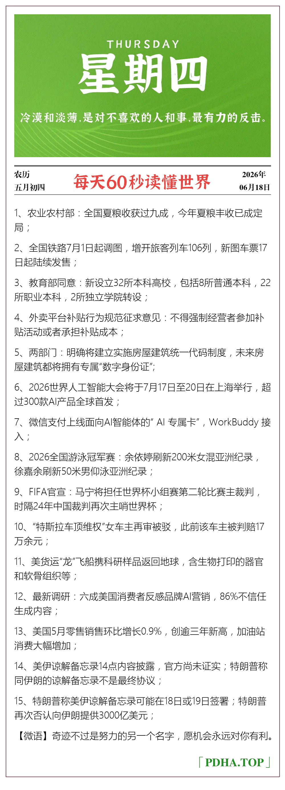 每日60s资讯图