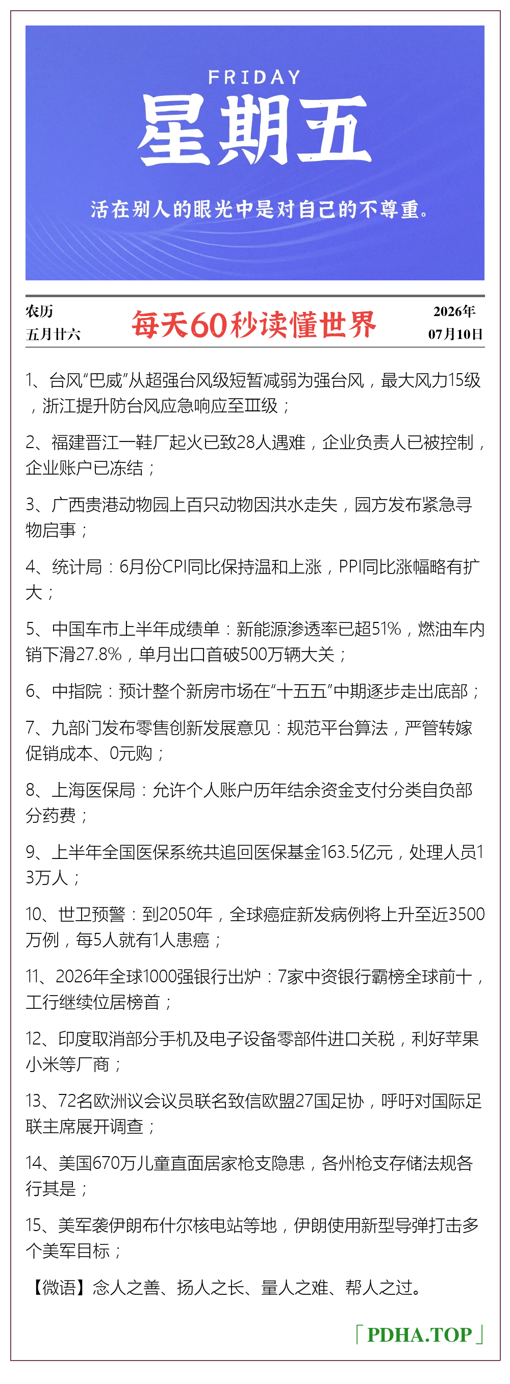 每日60s资讯图