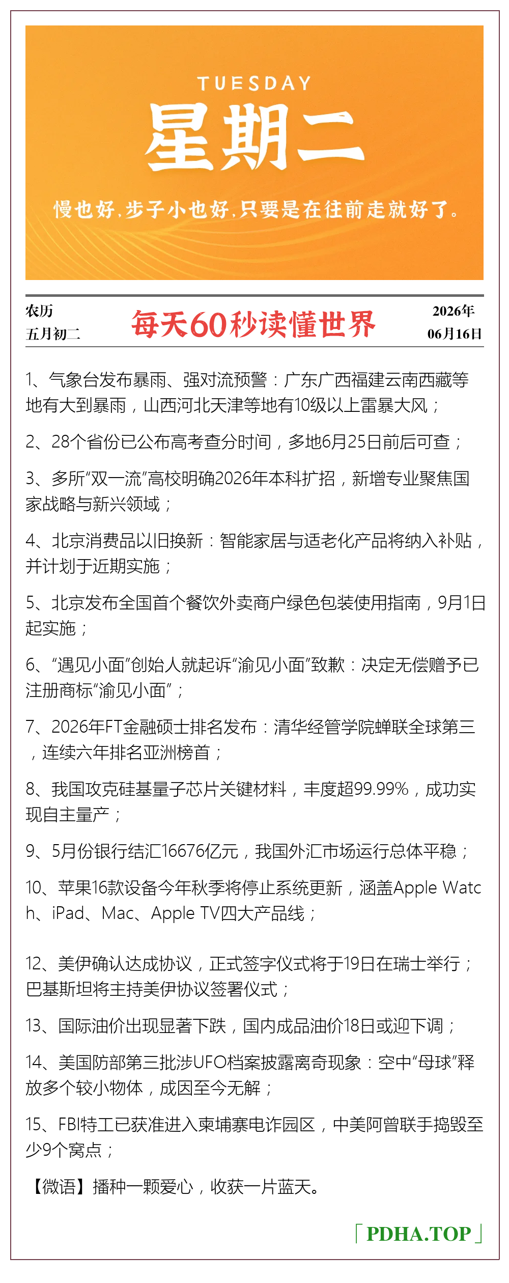 每日60s资讯图
