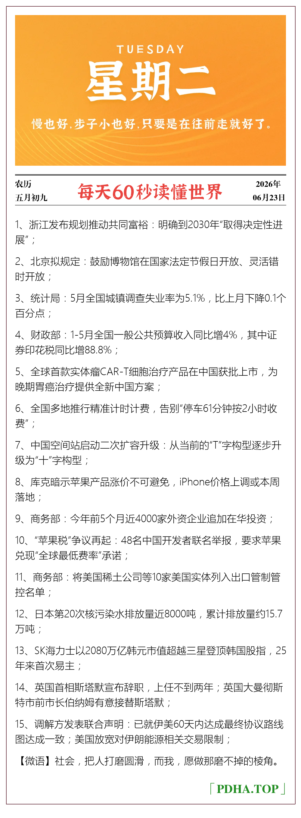 每日60s资讯图