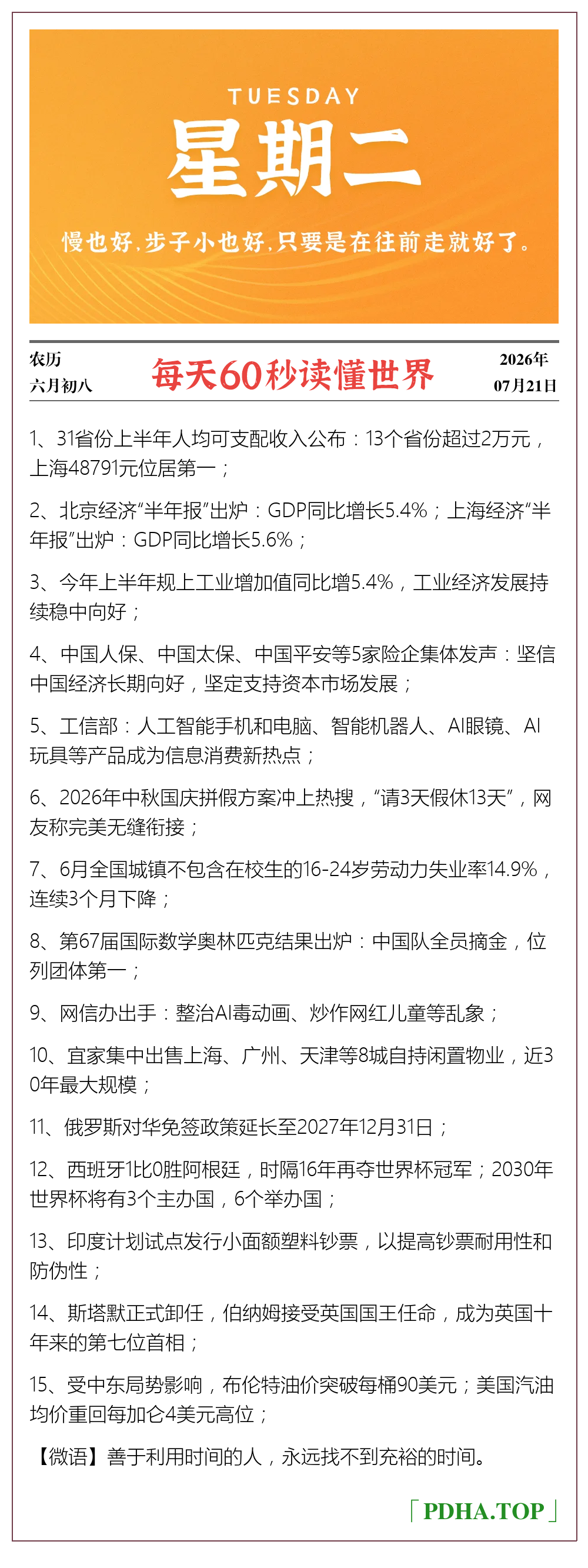每日60s资讯图