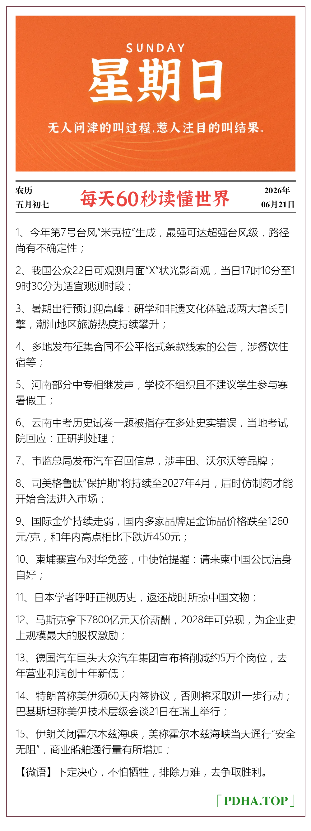 每日60s资讯图