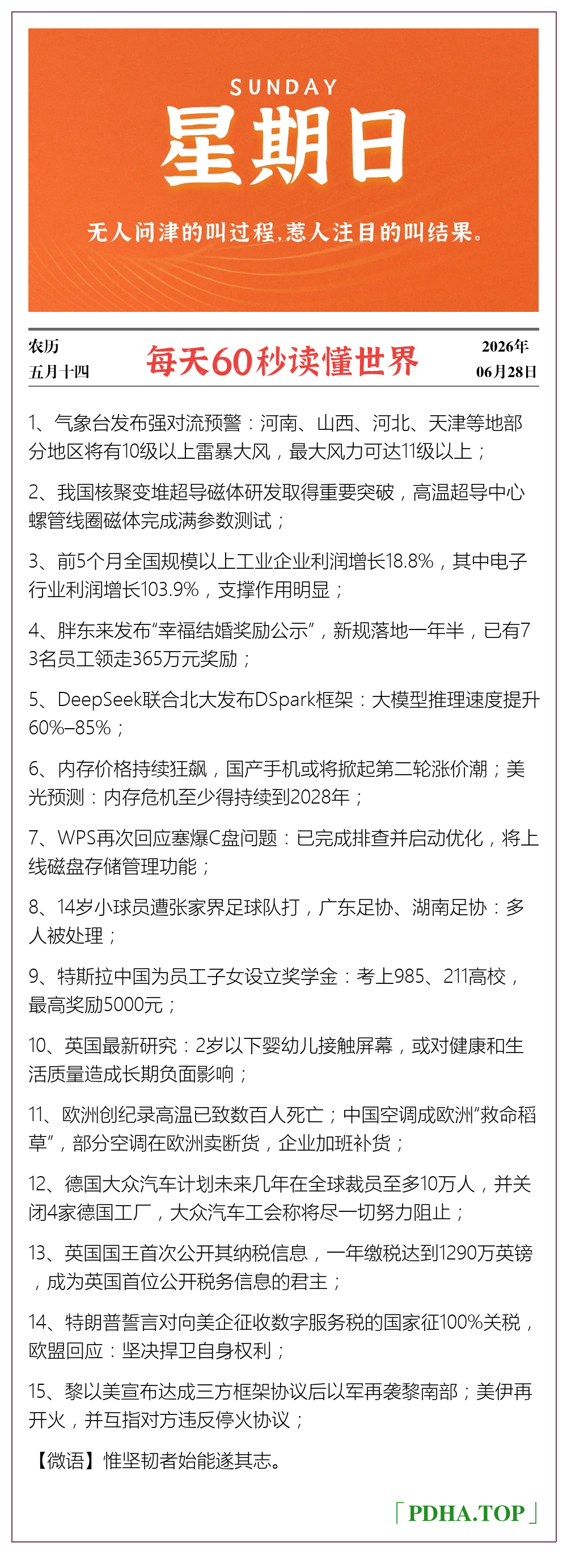 每日60s资讯图