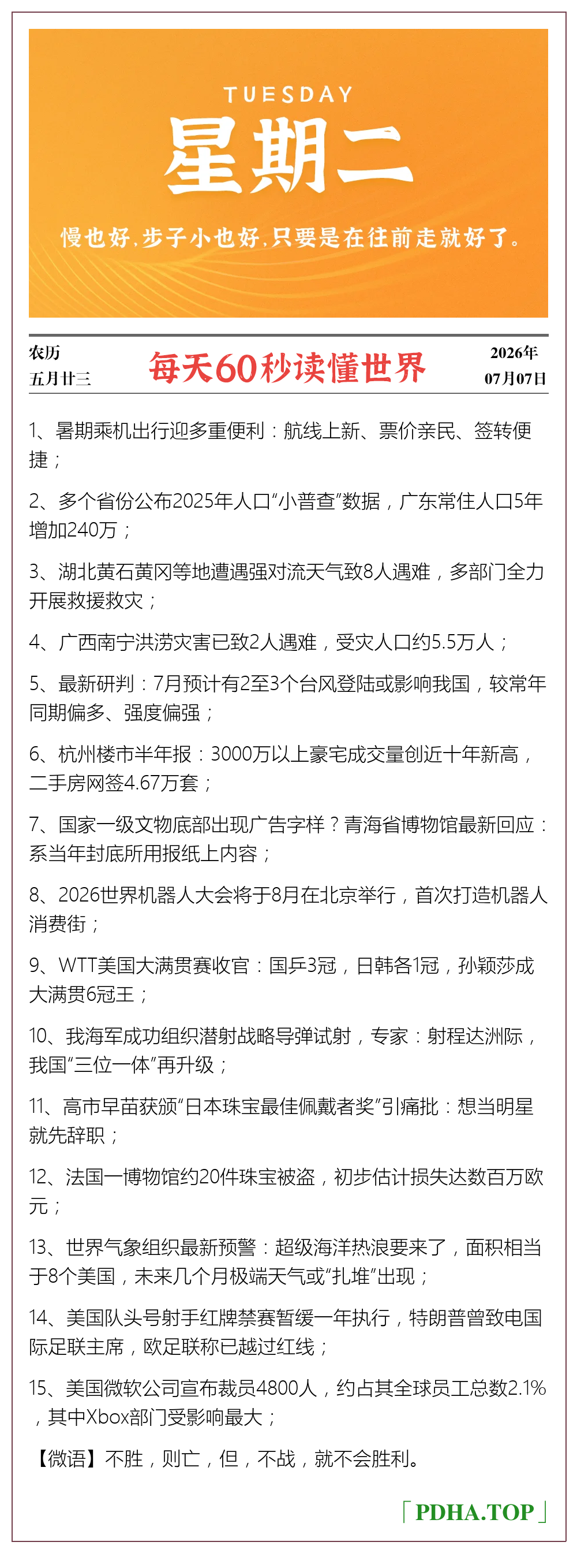 每日60s资讯图