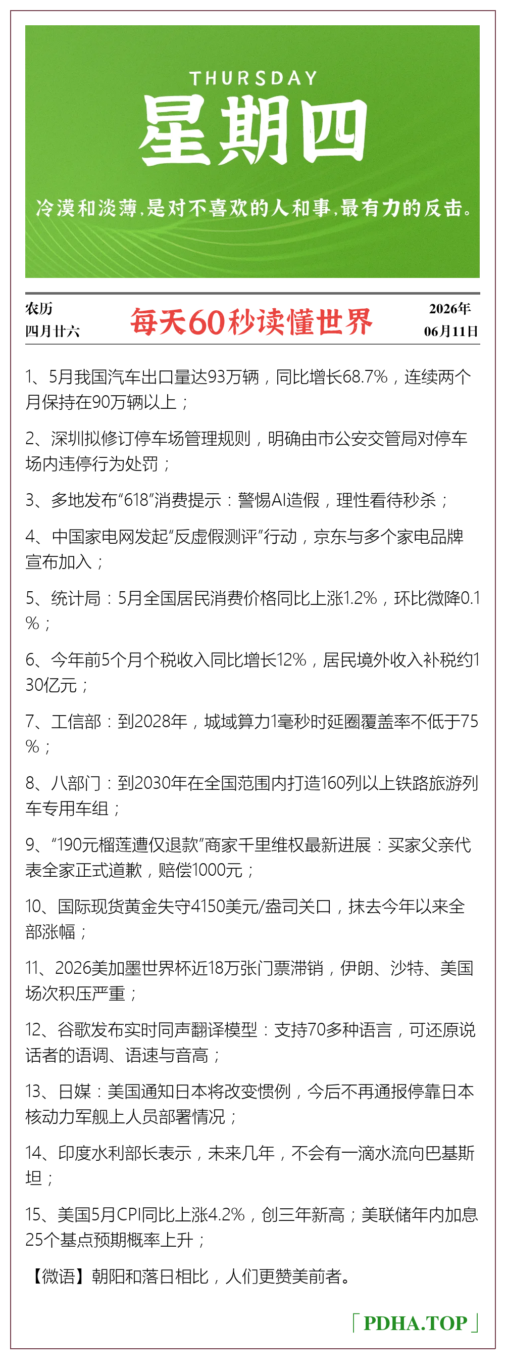 每日60s资讯图